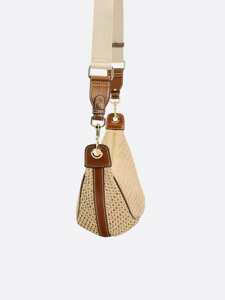 Sac demi-lune en paille