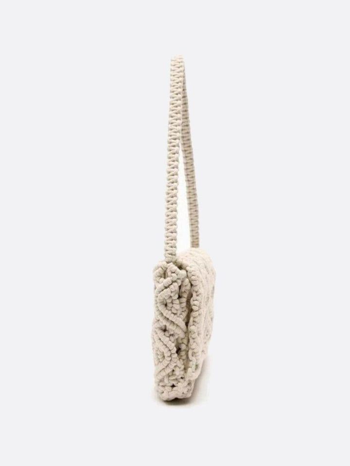 Sac en macramé et crochet