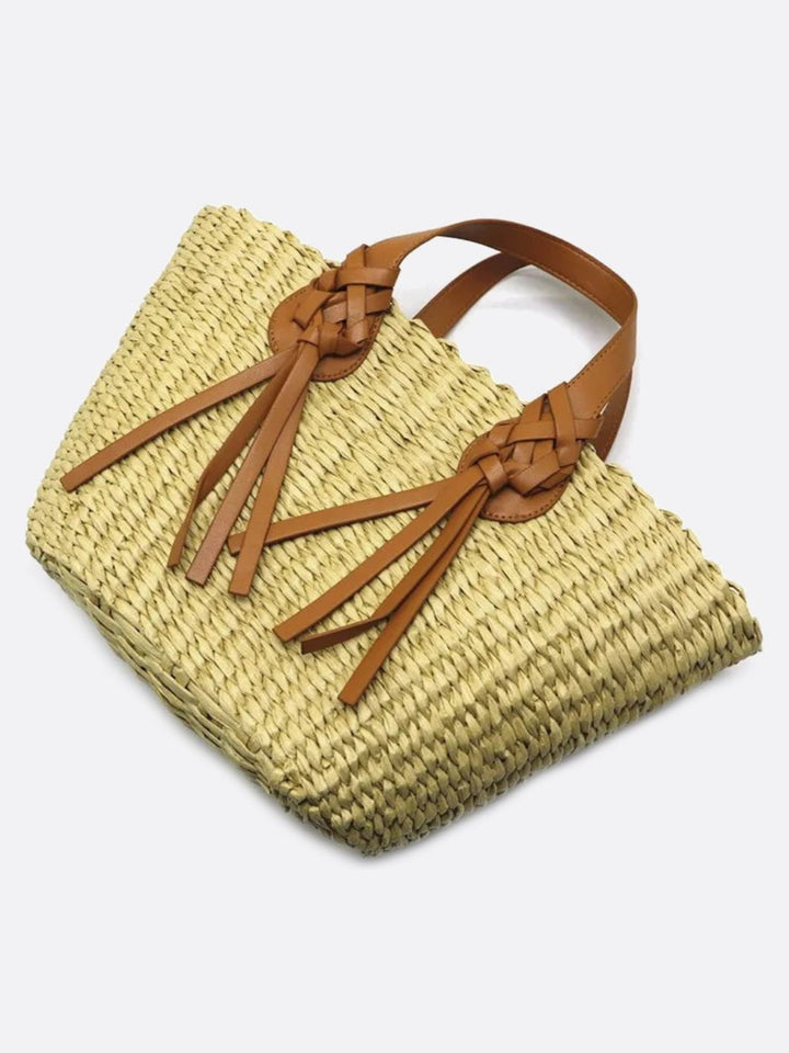 Sac osier et cuir