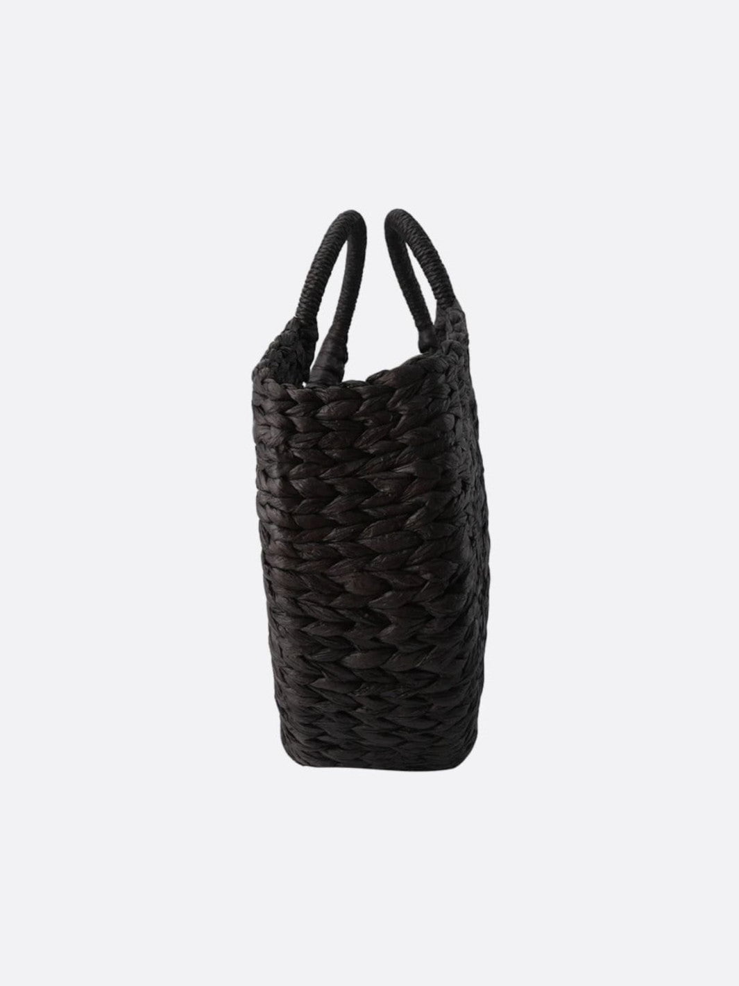 Sac panier en osier noir